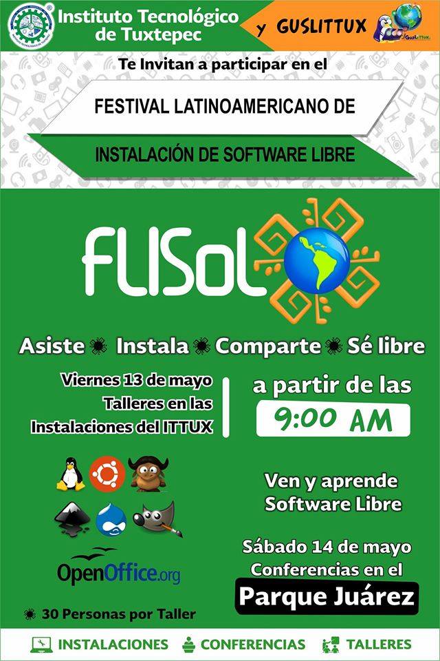 Programa Final FLISoL Oaxaca, 2016