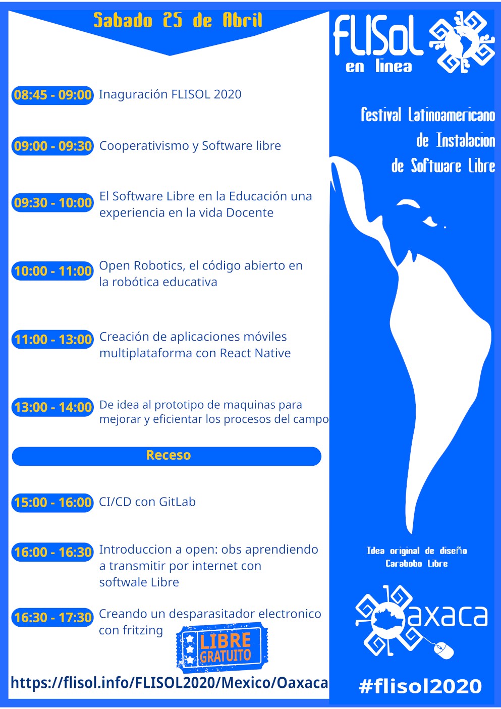 Programa Final FLISoL Oaxaca, 2020